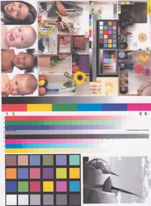 Составная мишень для оценки точности цветопередачи 