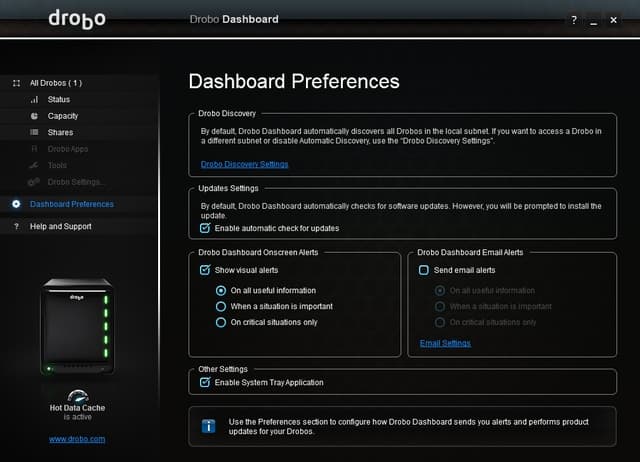 Drobo Dashboard