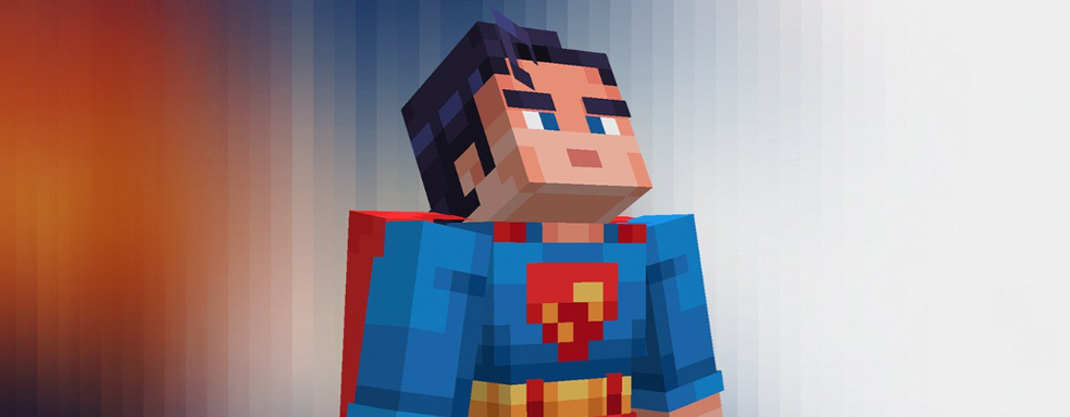 В Minecraft появился кубический Супермен — с забагованными волосами и нечитаемым символом