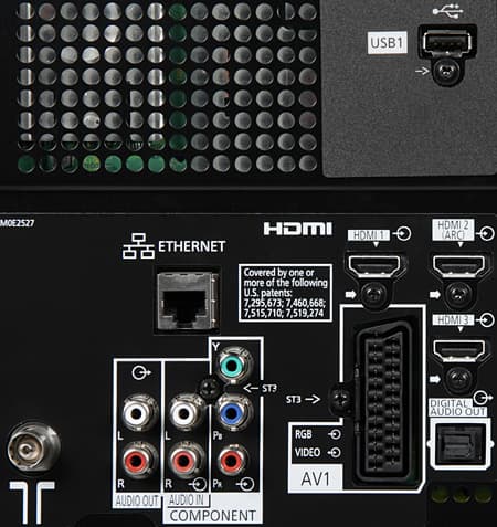 Плазменный телевизор Panasonic Viera TX-PR42ST30, разъемы