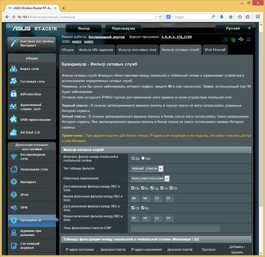 Настройка Asus RT-AC87U Настройка Asus RT-AC87U