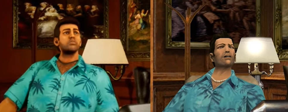 Покадровое сравнение игрового процесса ремастера GTA Vice City с оригинальной игрой