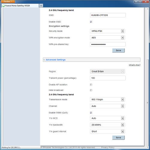 Настройка Huawei WS329 Настройка Huawei WS329