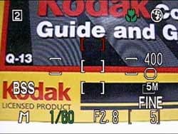 Меню съемки