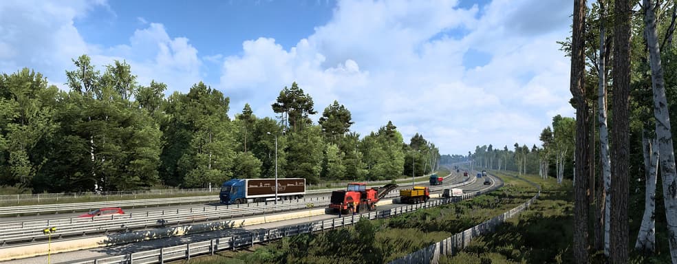 Берёзки и сосёнки в Euro Truck Simulator 2. Любуемся лесами России на скриншотах нового дополнения