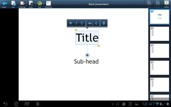 Скриншот Picsel Smart Office 2