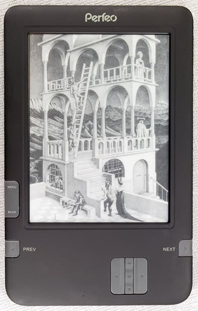 Электронная книга (читалка) Perfeo PBB-608W с экраном Pearl и Wi-Fi