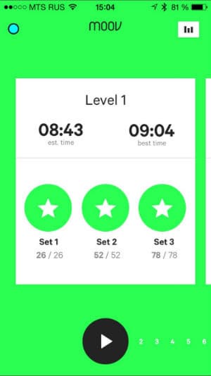 Скриншот приложения Moov 7 Minutes+