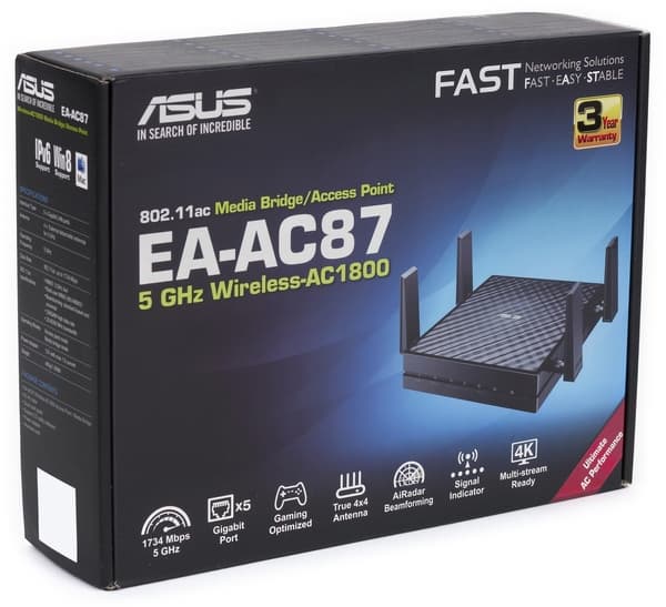 Упаковка Asus EA-AC87 Упаковка Asus EA-AC87