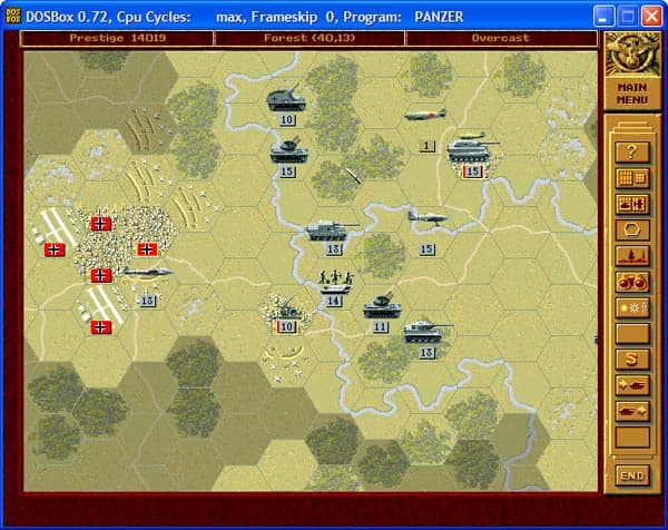 Рабочее окно DOSBox