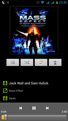 Обзор Highscreen Omega Prime S. Скриншоты. Музыкальный плеер