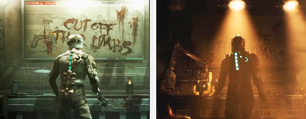 Dead Space Remake Graphics Comparison Video with the Original Game