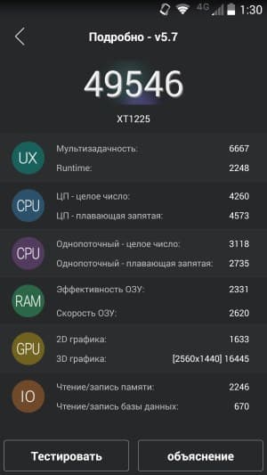 Производительность Motorola Moto Maxx