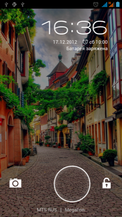 Обзор iconBIT Mercury X. Скриншоты. Блокировка смартфона