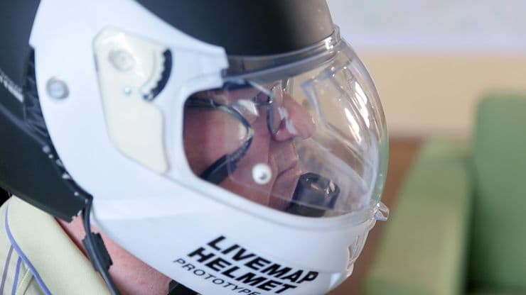 Мотошлем дополненной реальности LiveMap Мотошлем дополненной реальности LiveMap