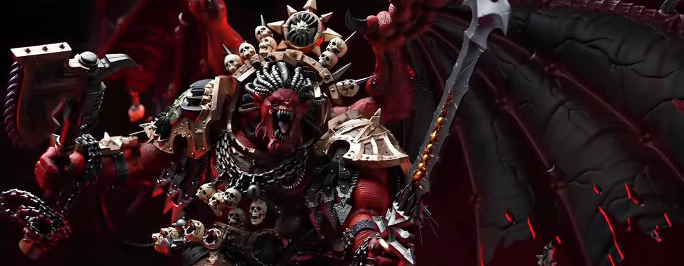 Возвращение демон-принца Кхорна: JoyToy опубликовала обзорный ролик фигурки Ангрона из Warhammer 40,000