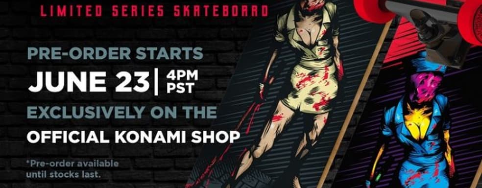Konami представила новый продукт по франшизе Silent Hill. Это скейтборды