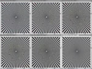 фокусное расстояние 53 мм, центр кадра