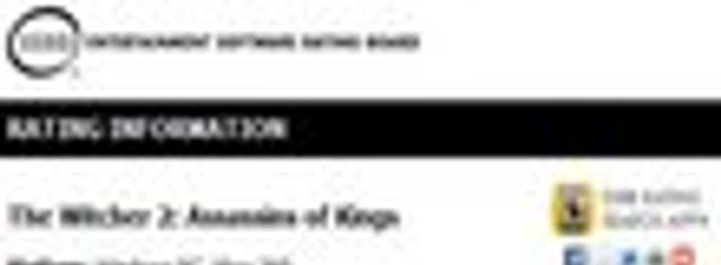 ESRB утверждает, что The Witcher 2 появится на Xbox 360