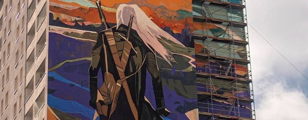 Ведьмак ростом в 26 этажей. В Польше рисуют огромный мурал с изображением героя