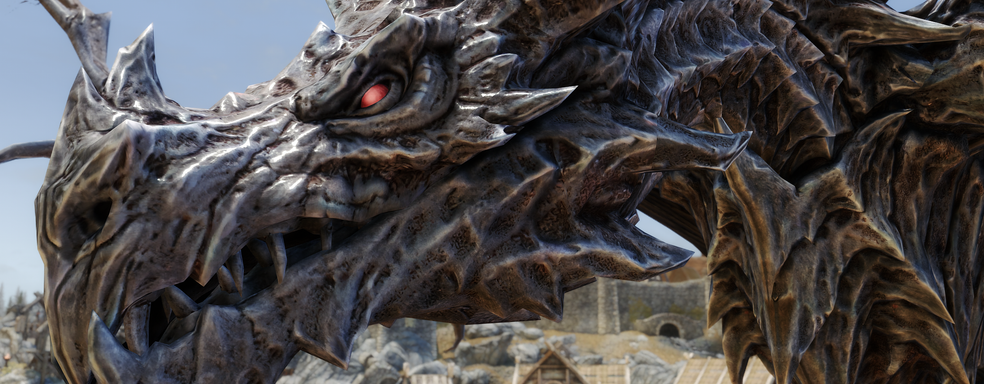 Чёткие чудовища – создатель The Witcher 3 HD Reworked выпустил мод для Skyrim, улучшающий внешний вид драконов