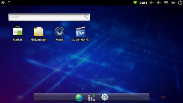 Главный экран медиаплеера iconBIT Toucan Smart