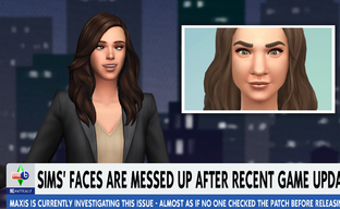 Патч The Sims 4 сломал зубы и лица персонажам