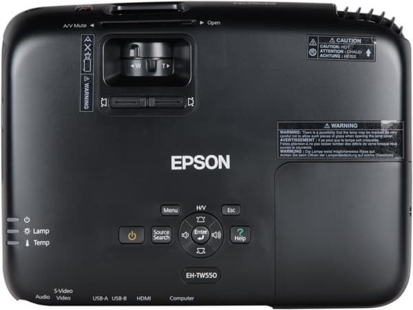 Проектор Epson EH-TW550, верхняя панель Проектор Epson EH-TW550, верхняя панель
