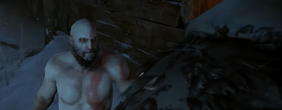 God of War Ragnarok graphics downgraded and made potato-like. Kratos made of plasticine and Atreus without body parts