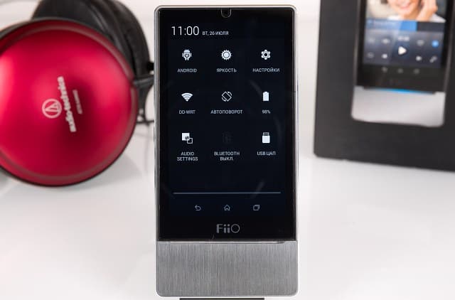 Аудиофильский Hi-Res DSD 384/32 плеер FiiO X7 и усилитель мощности FiiO AM2