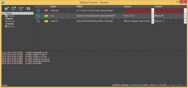 Загрузка проекта на панель iRidium Загрузка проекта на панель iRidium