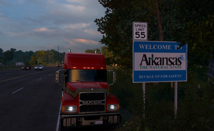 В American Truck Simulator запустили испытание с наградами в честь релиза DLC с Арканзасом. Начинается Cruising Arkansas