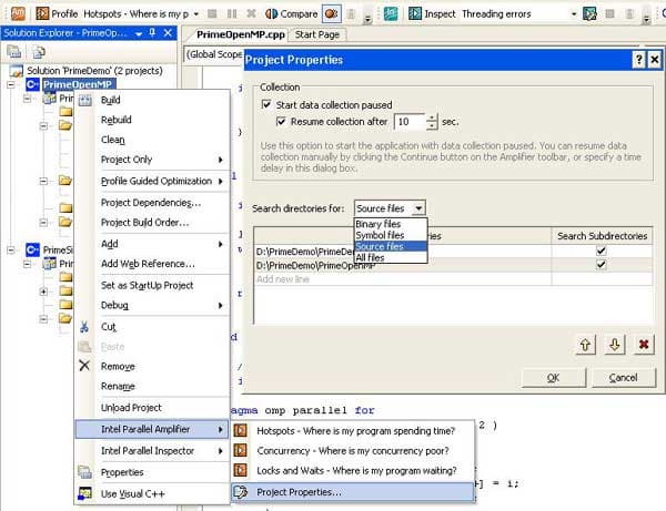 Свойства проекта Parallel Amplifier