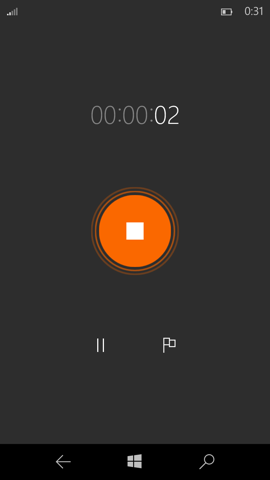 Предварительный обзор Windows 10 Mobile. Скриншоты. Диктофон