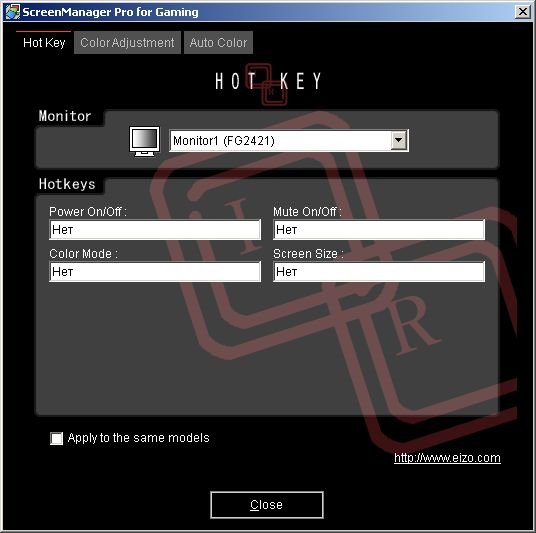 ЖК-монитор Eizo FG2421, ПО SMPro Gaming