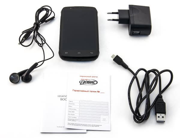 Комплект поставки Highscreen Boost Комплект поставки Highscreen Boost