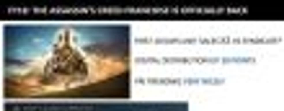 Assassin’s Creed Origins продаётся в два раза лучше, чем Syndicate