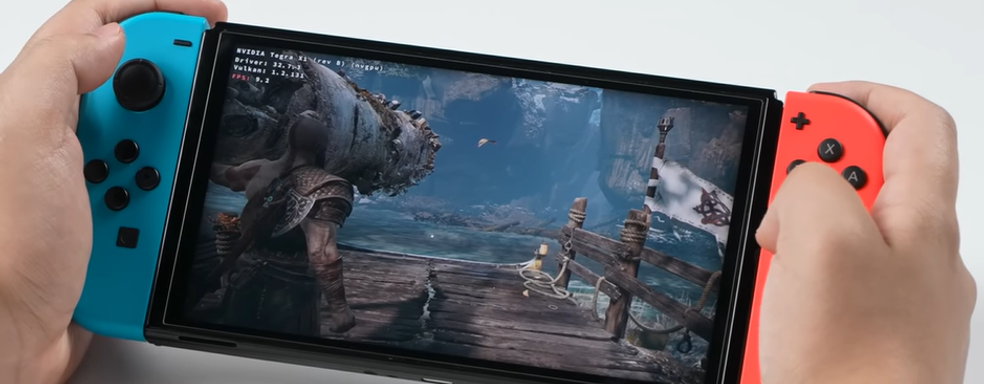 Nintendo Switch превратили в Steam Deck. Тесты God of War, GTA 5, Genshin Impact и эмулятора Switch и PS Vita
