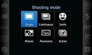 Интерфейс фото-видеокамеры