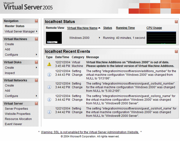 Microsoft Virtual Server