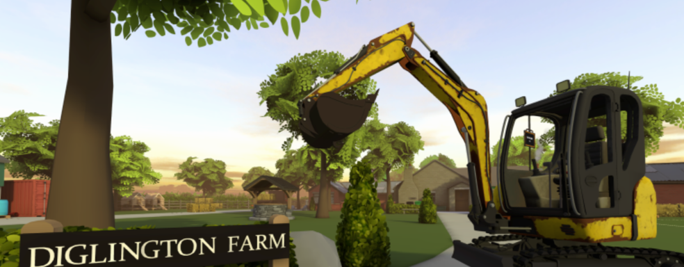 Симулятор экскаватора получил коллекционку за 63 миллиона рублей — с двумя настоящими землеройными машинами