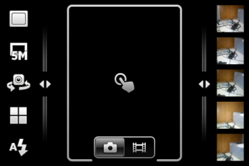 Обзор Sony Ericsson Xperia mini pro. Скриншоты. Программа управления камерой