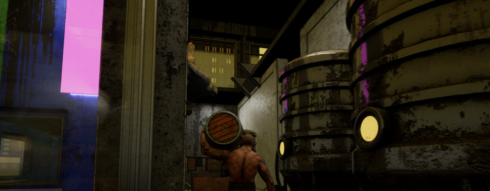 Для Steam раздают Beer Runner — киберпанк-симулятор доставщика бочки пива с элементами паркура