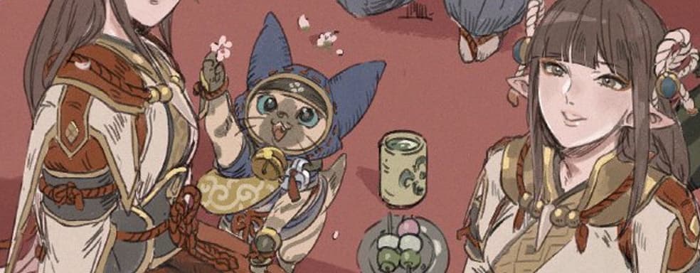 Опубликован концепт арт Monster Hunter Rise с Миното и Хиноа