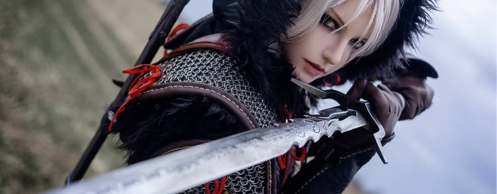 Пепельноволосая охотница на чудовищ: модель показала косплей Цири из игры «Ведьмак 4»