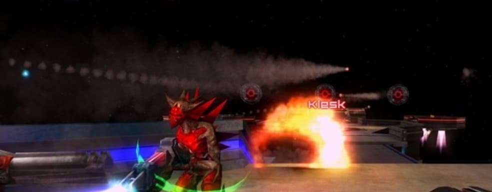 Quake Arena Arcade - распрыг в стену