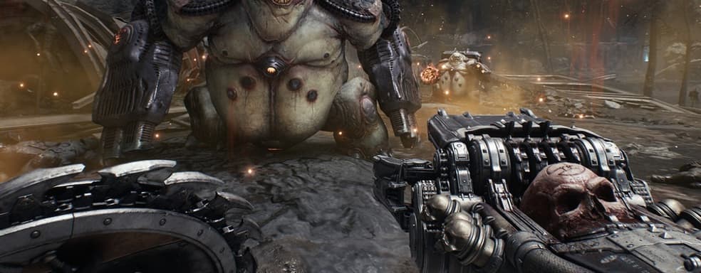 В оригинальную DOOM добавили щит и стреляющую перемолотыми черепами пушку из The Dark Ages