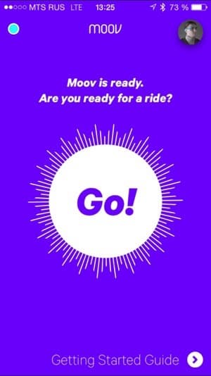 Скриншот приложения Moov Cardio Punch