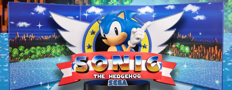 «Надо быстро бежать!»: First 4 Figures открыла предзаказ на статую титульного экрана из Sonic the Hedgehog
