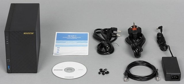 Комплект поставки накопителей Asustor AS1002T и AS3202T